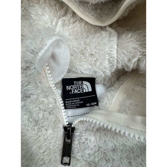 The North Face Baby Campshire Bear Hoodie Jacket White Sparkle 12-18 Months NWT - Picture 5 of 5